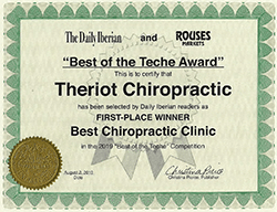 Chiropractic New Iberia LA Chiropractor Award Chiropractic New Iberia LA Chiropractor Award